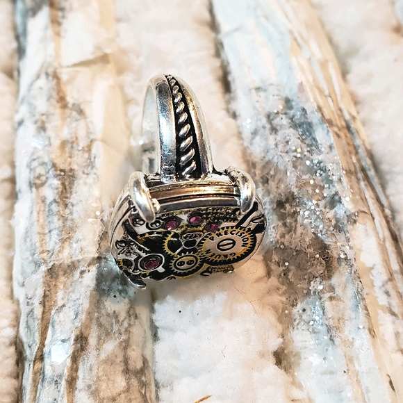 Steampunk 925 Gears Cosplay Fashion Jewelr… - Picture 2 of 6